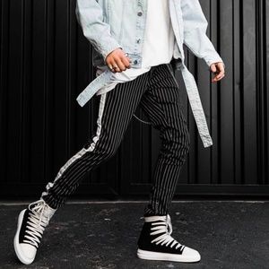 Oro Los Angeles Pinstripe Trousers